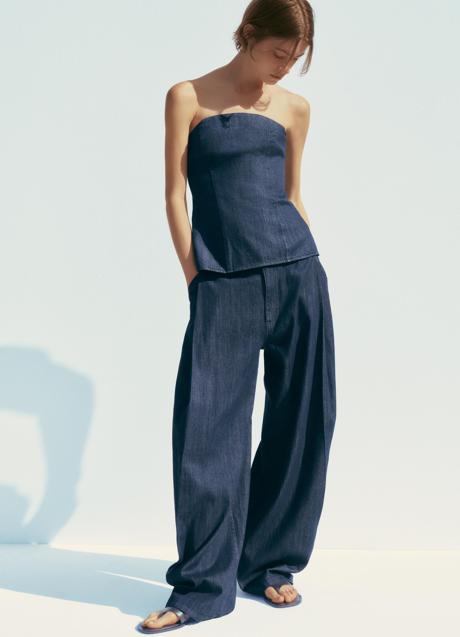 Imagen - Pantalón denim fluido de Zara (35,99 euros)