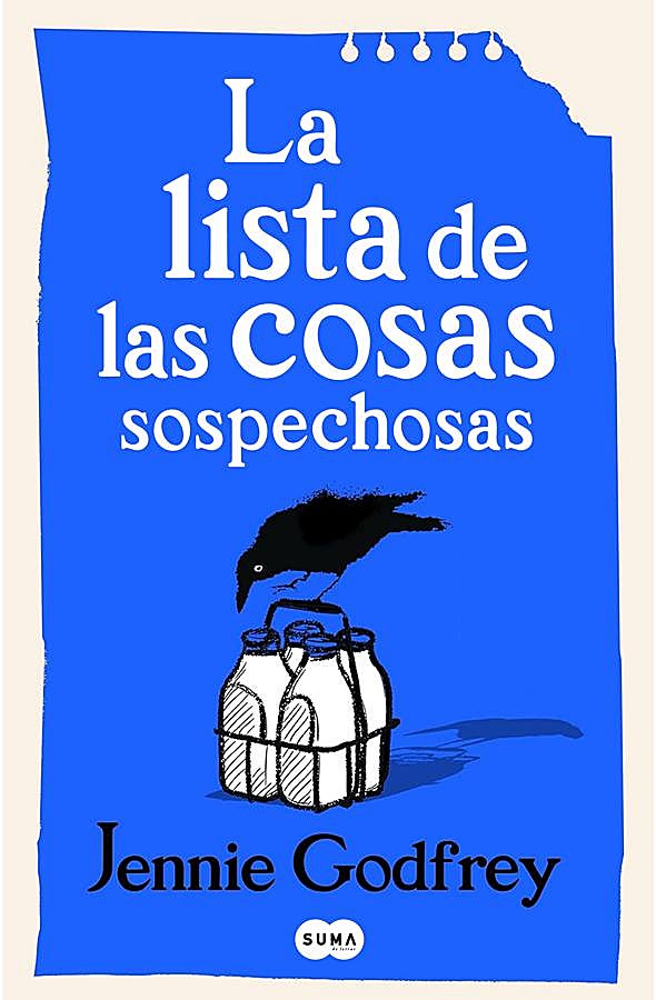 Imagen - Portada de La lista de las cosas sospechosas, de Jennie Godfrey. / Suma de Letras.