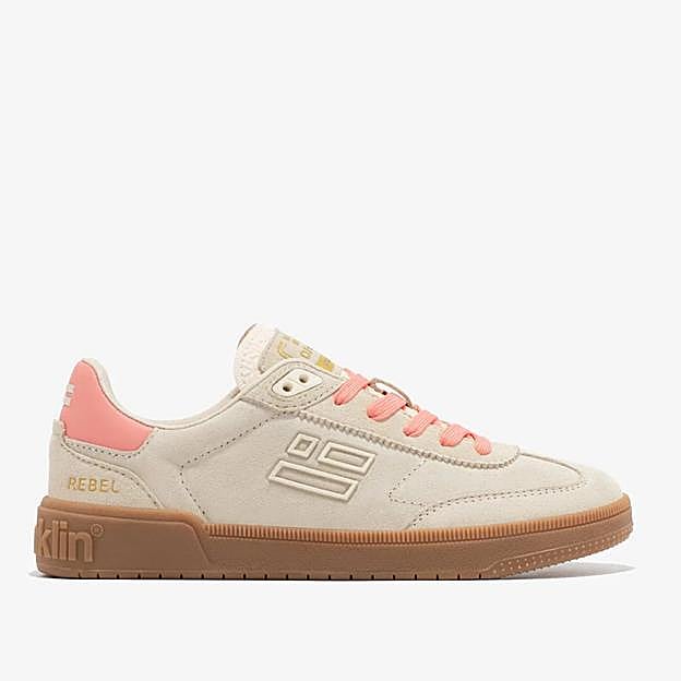 Zapatillas en color beige y rosa de D.Franklin.