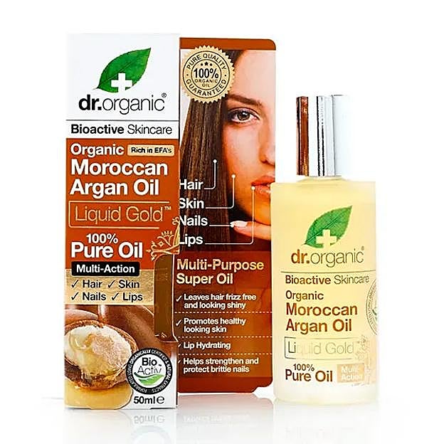 Aceite de argán 100% puro de Dr.Organic.
