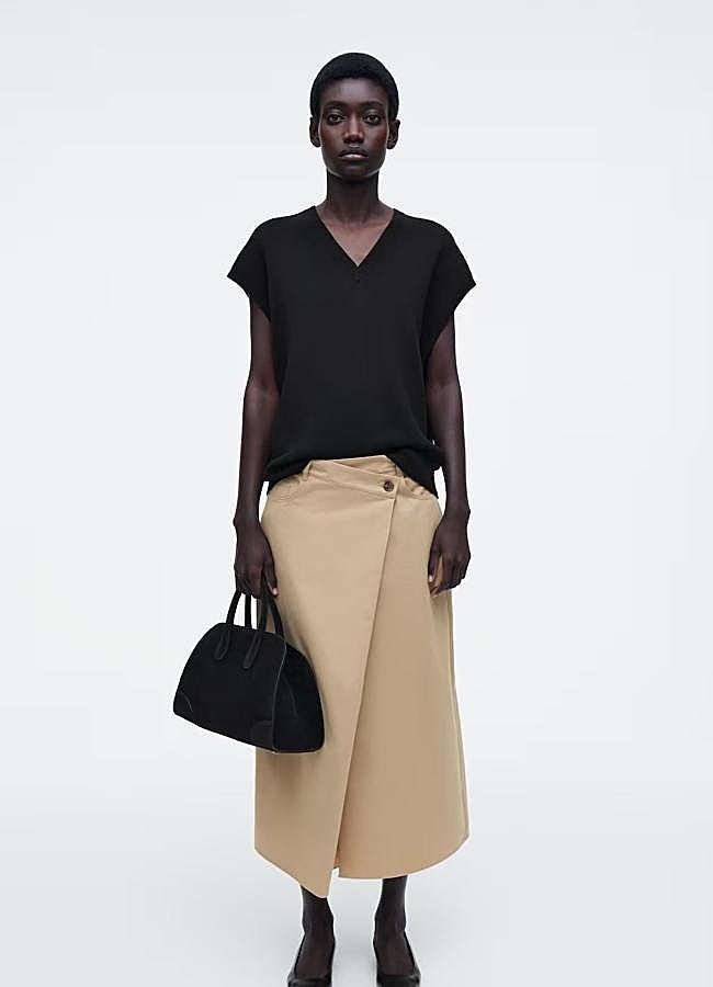 Imagen - Falda trench cruzada