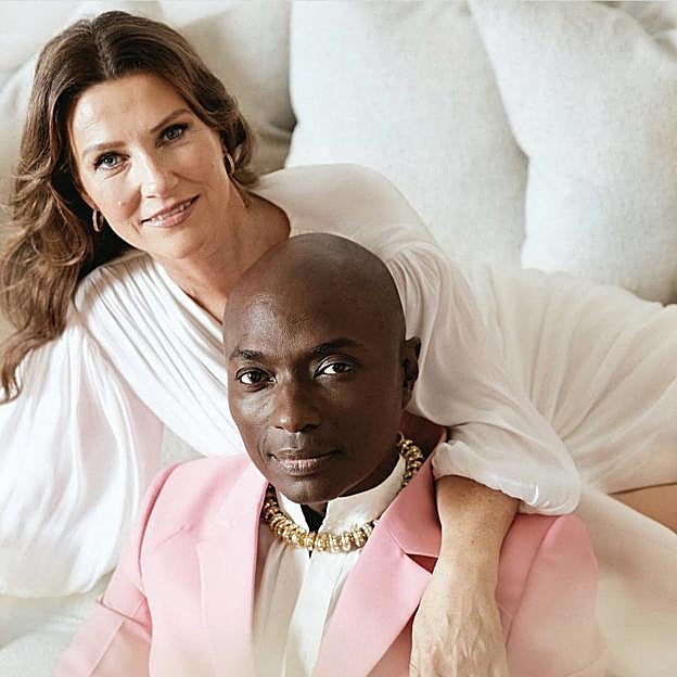 Marta Luisa de Noruega y el chamán Durek Verrett. 