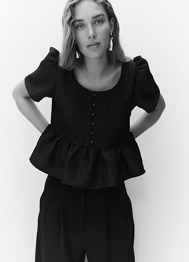 Imagen - Top peplum brocado