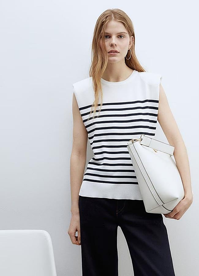 Imagen - Camiseta de rayas con hombreras