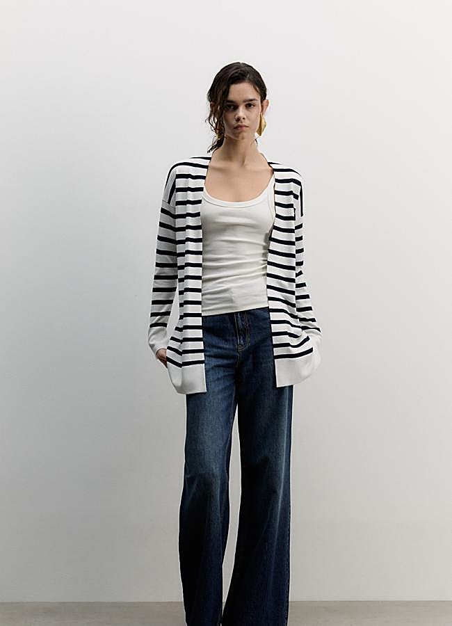 Imagen - Cárdigan de punto con estampado de rayas de Sfera.
