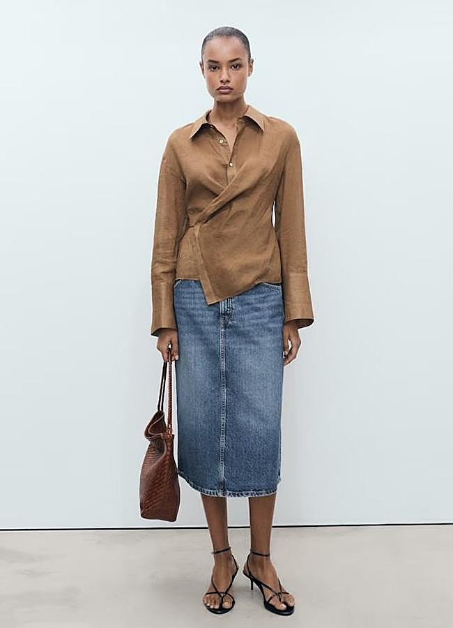 Imagen - Falda vaquera acampanada