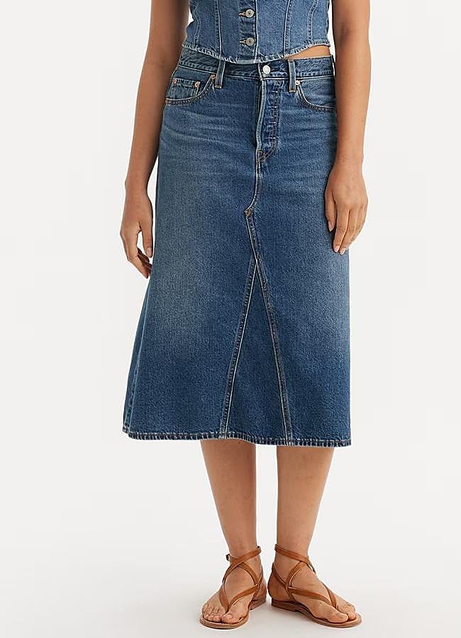 Imagen - Falda vaquera en línea A