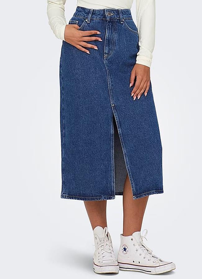 Imagen - Falda vaquera con abertura