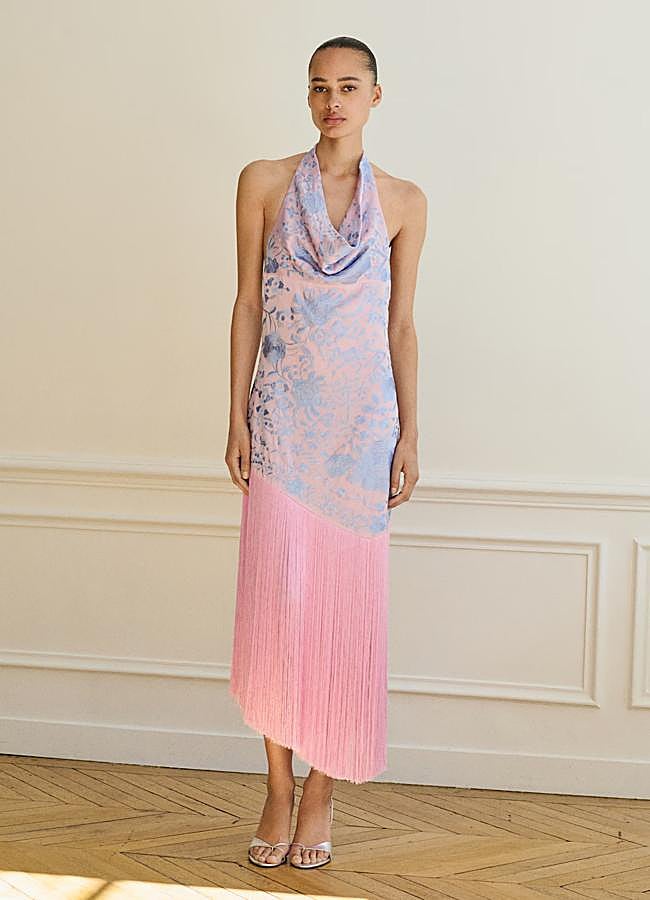 Imagen - Vestido con flecos de Mango.