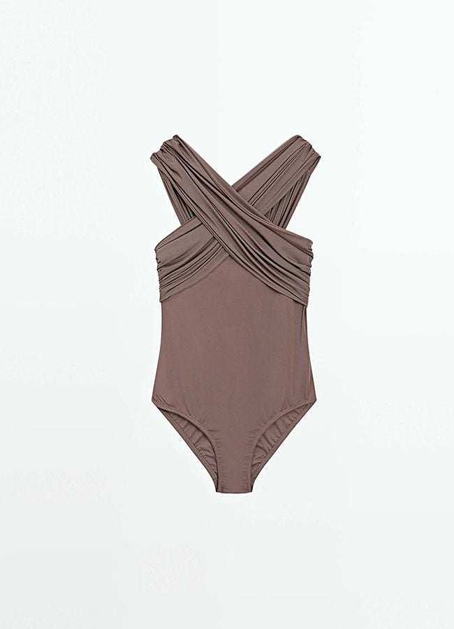 Imagen - Bañador tipo bandeau de Massimo Dutti.