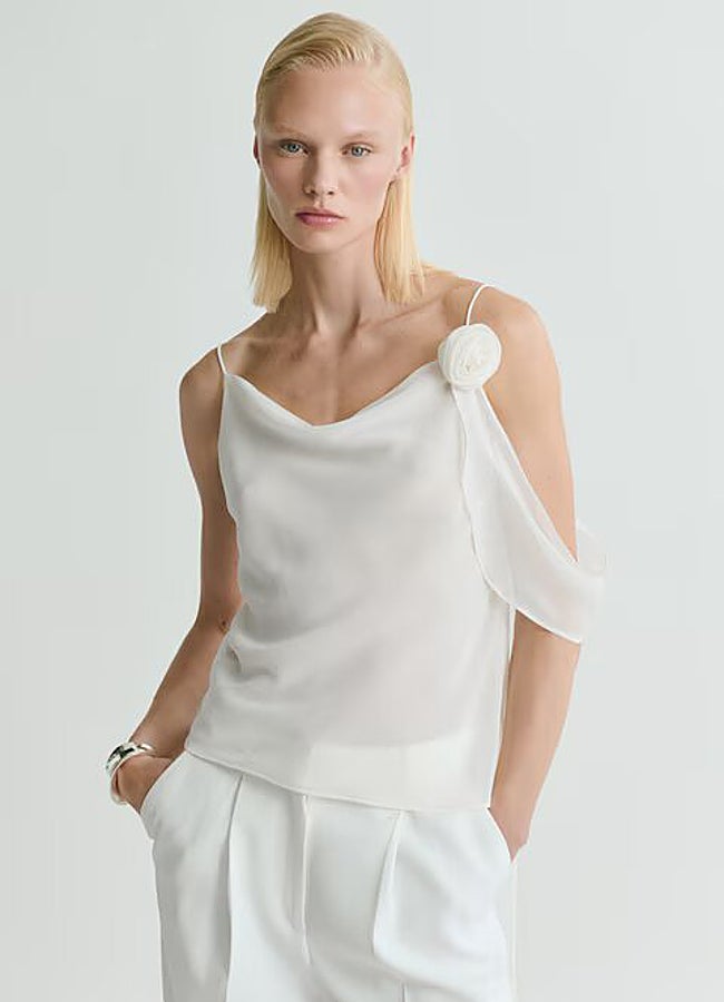 Imagen - Top drapeado de tirantes de Mango.