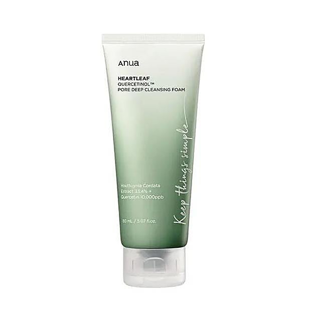 Heartleaf Quercetinol Pore Deep Cleansing Foam de Anua. Precio: 12,99 euros