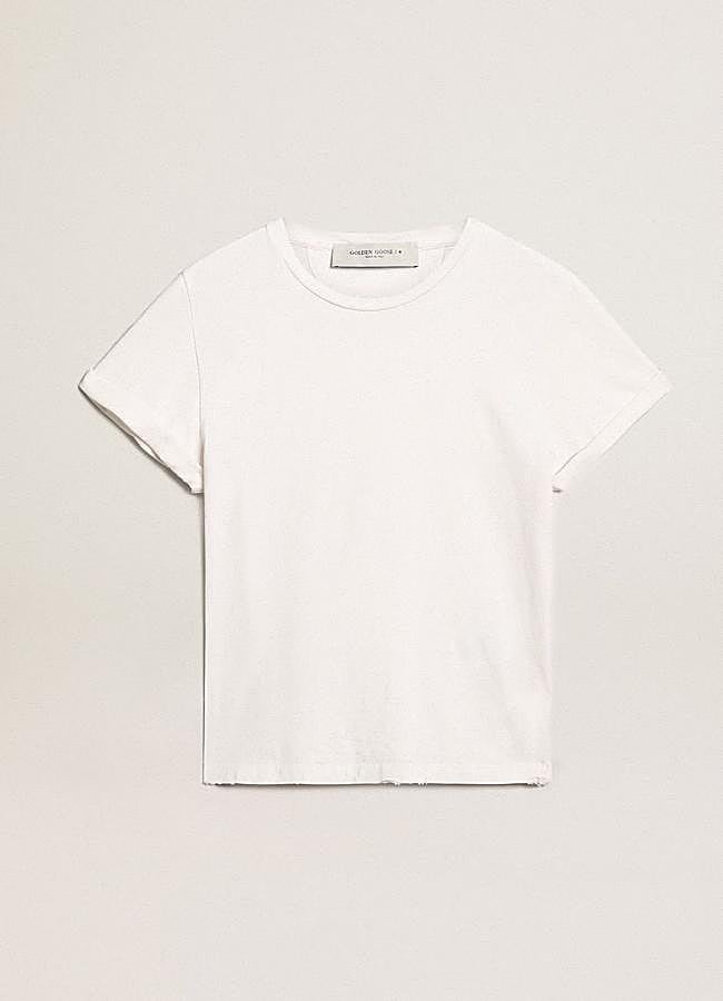 Imagen - Camiseta básica en blanco de Golden Goose (170 euros).
