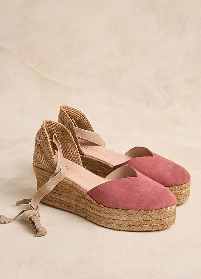 Imagen - Alpargata con cinta en color rosa de Polin et Moi.