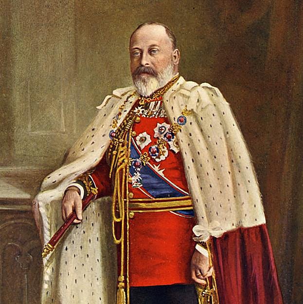 El rey Eduardo VII de Inglaterra, en un retrato. 