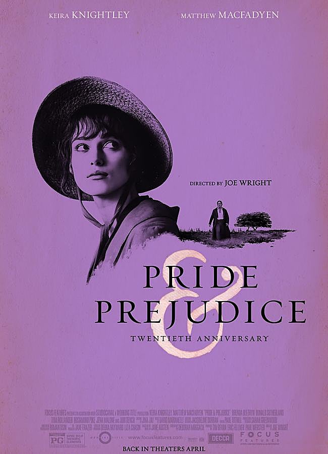 Imagen - El póster promocional del vigésimo aniversario de Orgullo y Prejuicio. / Focus Features