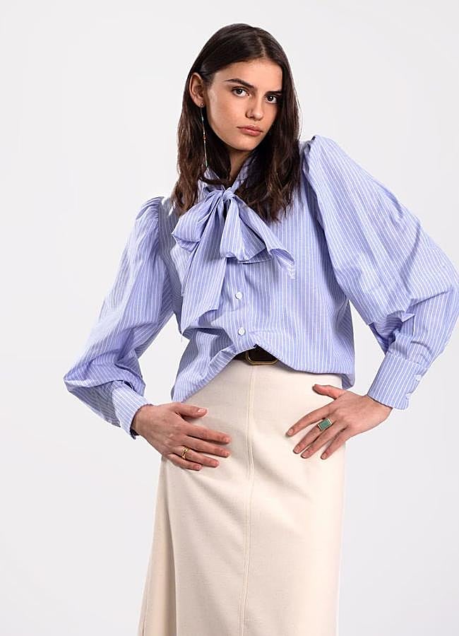 Imagen - Blusa con lazo de rayas