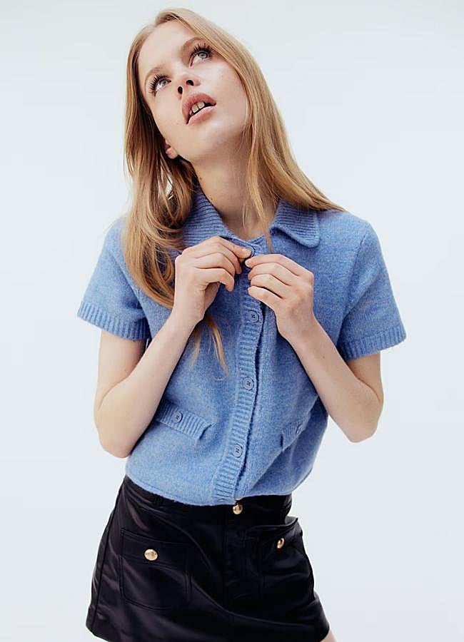 Imagen - Chaqueta de punto con cuello polo