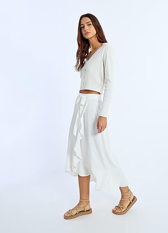 Imagen - Falda blanca pareo