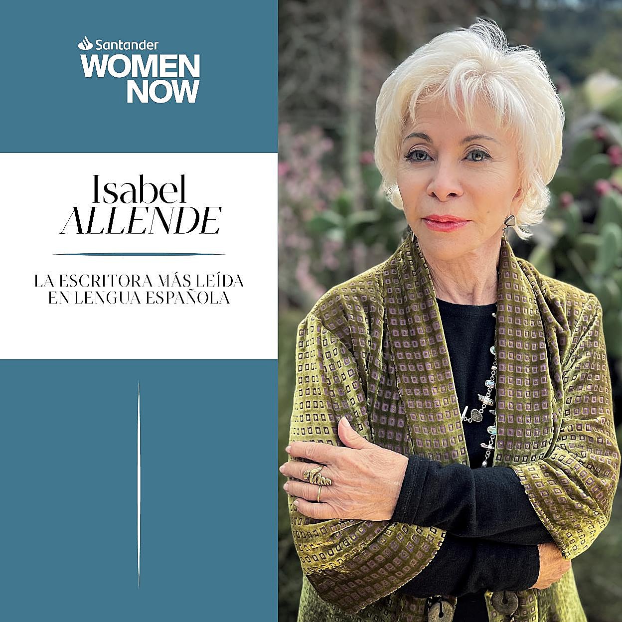 Isabel Allende participará en Santander WomenNOW.
