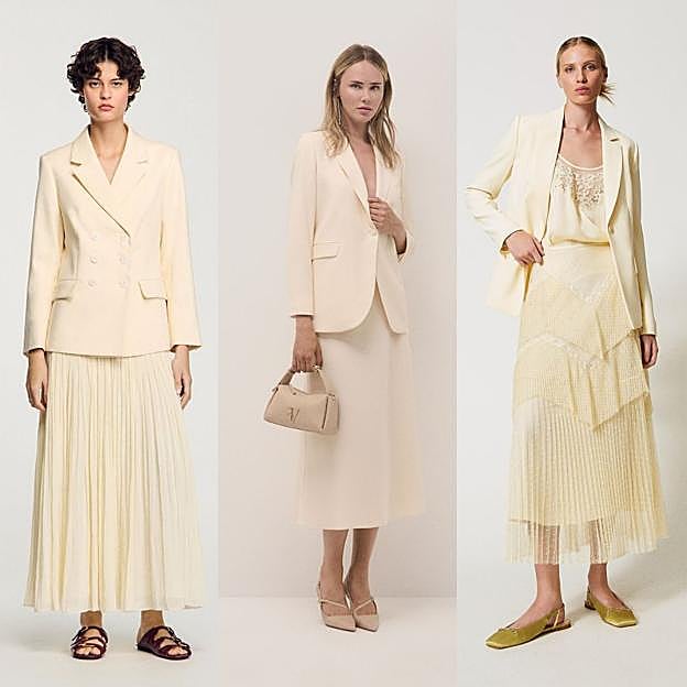 Look amarillo mantequilla de Sandro, Roberto Verino y Twinset.