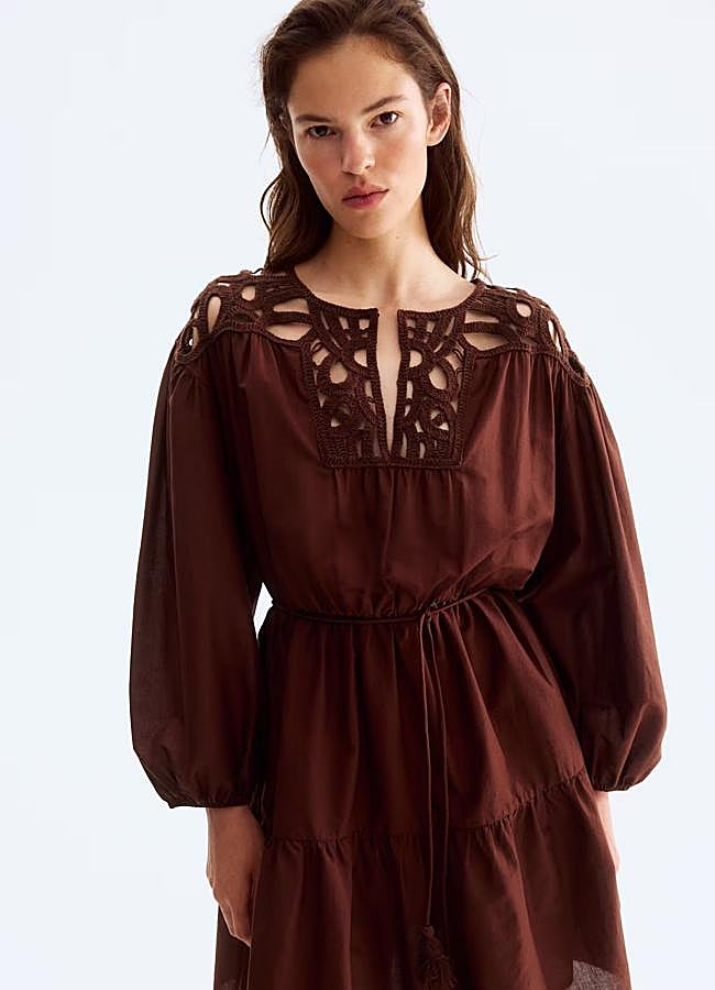 Imagen - Vestido corto con detalles de crochet