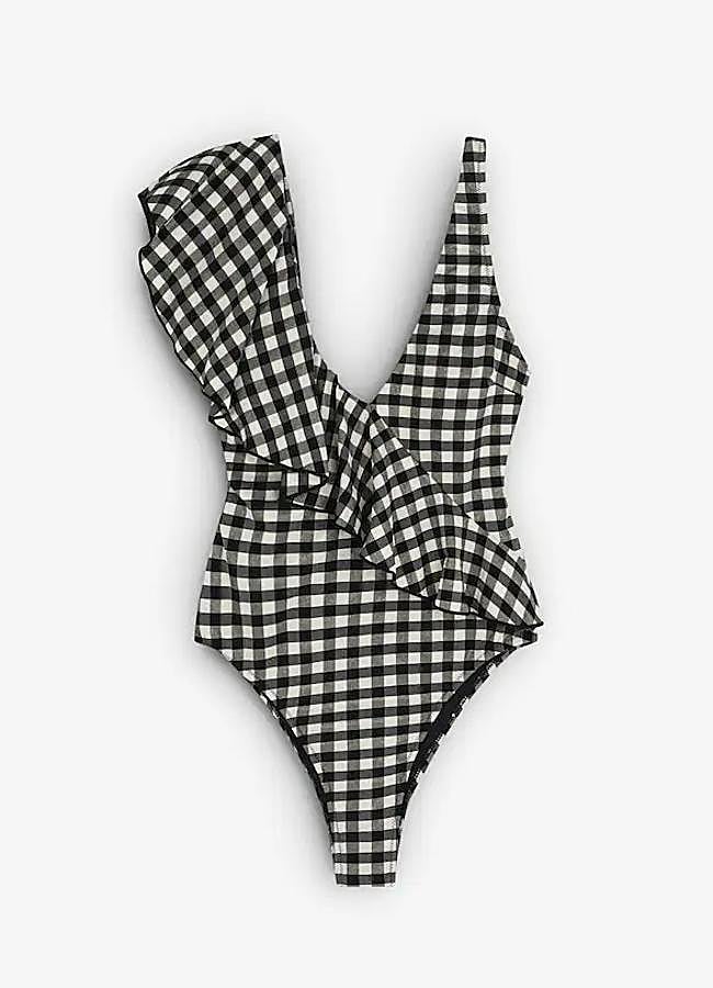 Imagen - Bañador de mujer con estampado vichy y volante de Scalpers (64,90€)