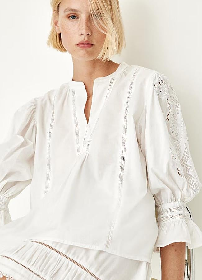 Imagen - Camisa bordada blanca
