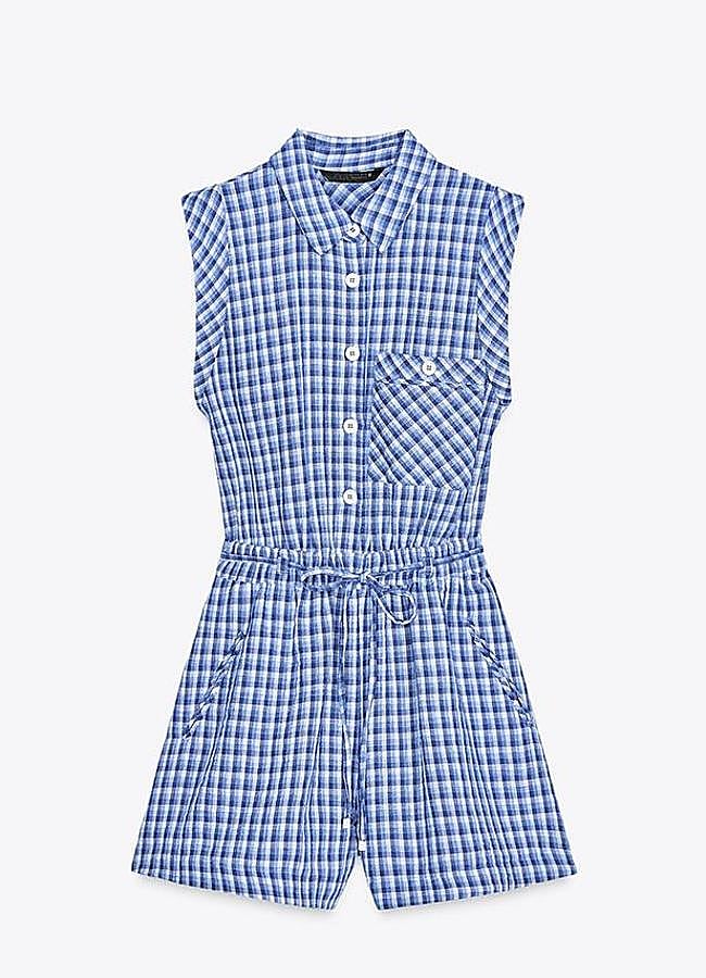 Imagen - Mono corto cuadros de Zara (29,95€)