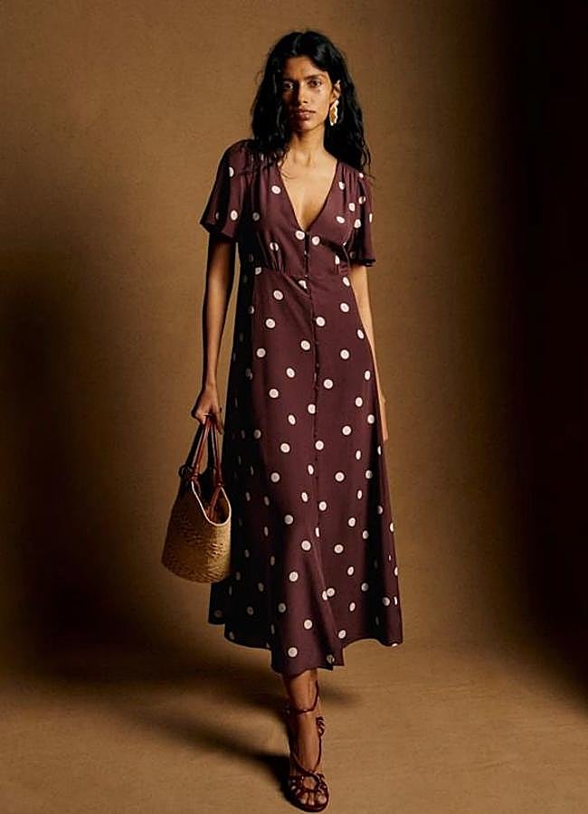 Imagen - Vestido de lunares fluido en seda