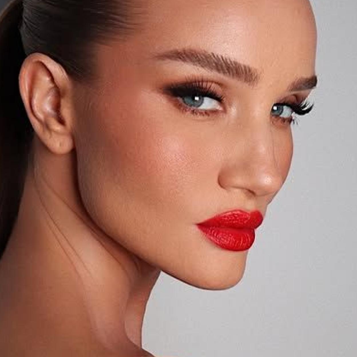 Rosie Huntington-Whiteley con pestañas con volumen