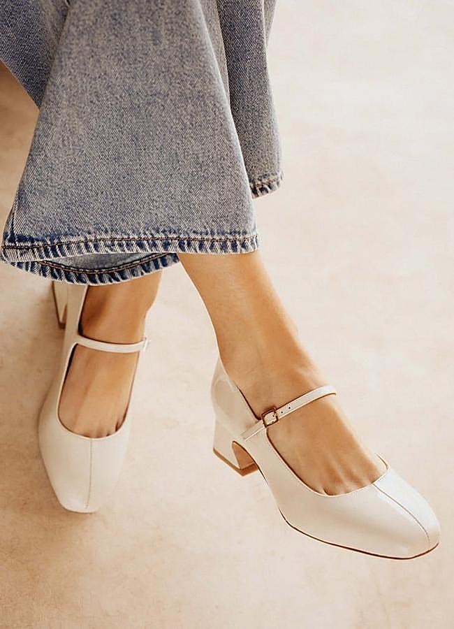 Imagen - Merceditas de piel con tacón cómodo