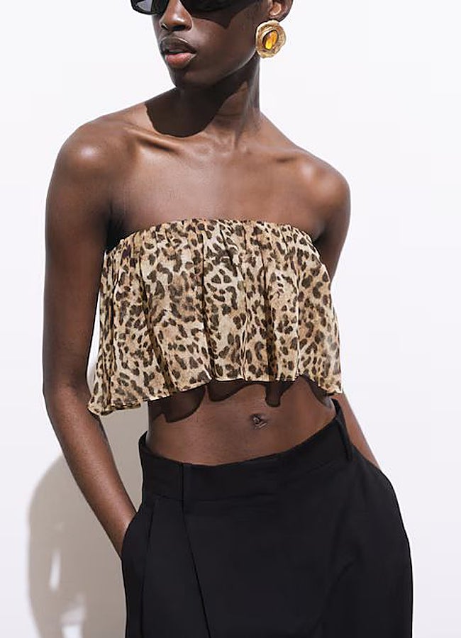 Imagen - Crop top estampado de Mango.