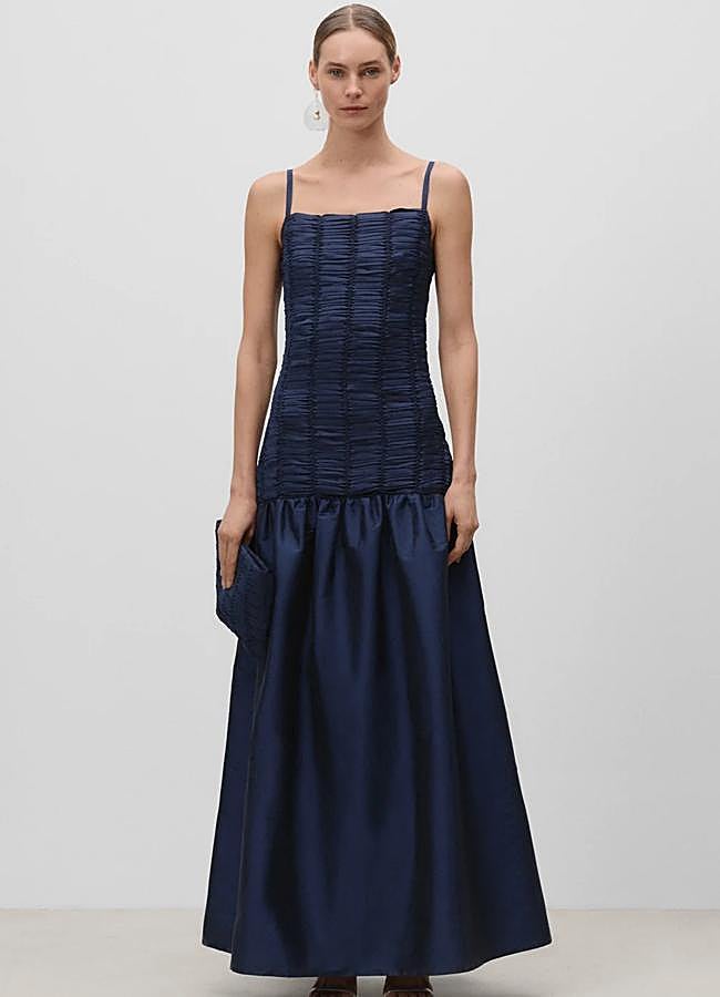 Imagen - Vestido fruncido en azul de Simorra.