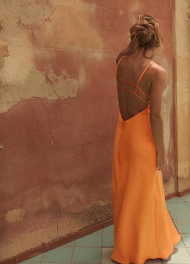 Imagen - Vestido midi satinado Zara,