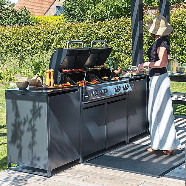 Cocina de exterior de Leroy Merlin.