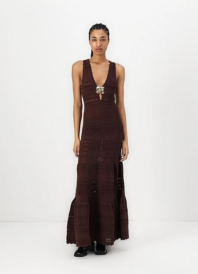 Imagen - Vestido largo marrón de Elisbetta Franchi, 559,95 euros.