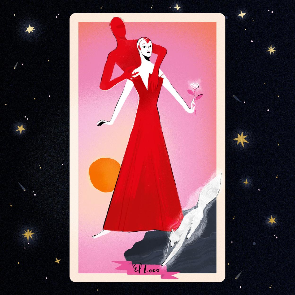 La carta de El Loco es el número cero del Tarot.