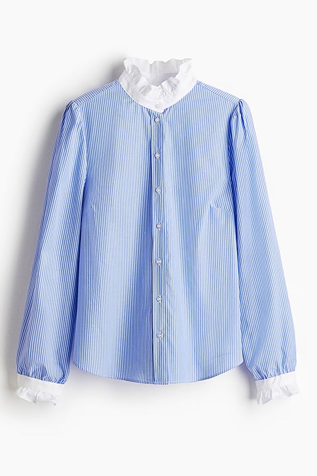 Camisa con estampado de rayas de H&M (22,99 euros)