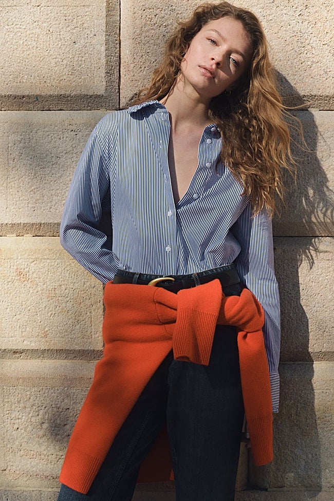 Camisa estampada de rayas de H&M (24,95 euros)