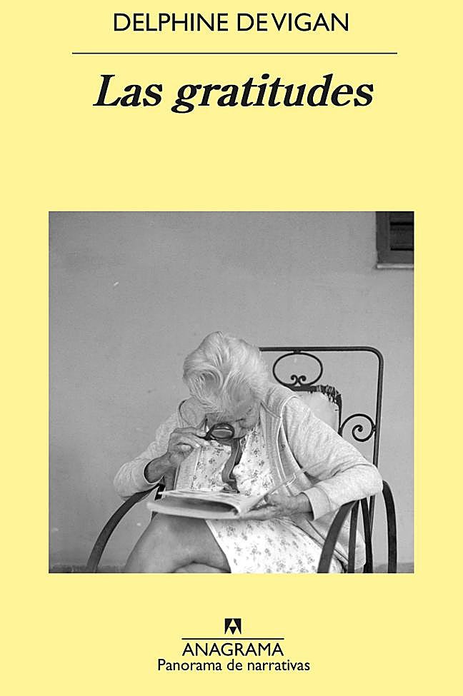Portada de Las gratitudes, la novela de la escritora francesa Delphine DeVigan.