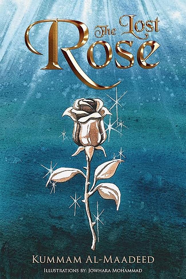 Portada de The lost Rose, la novela de la escritora catarí, Kummam Al-Maadeed.