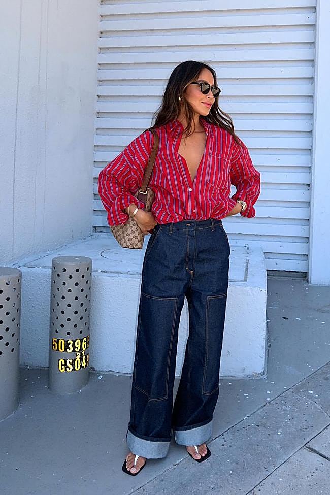 Un look con 1/3 en la parte superior con un 2/3 en la parte inferior.