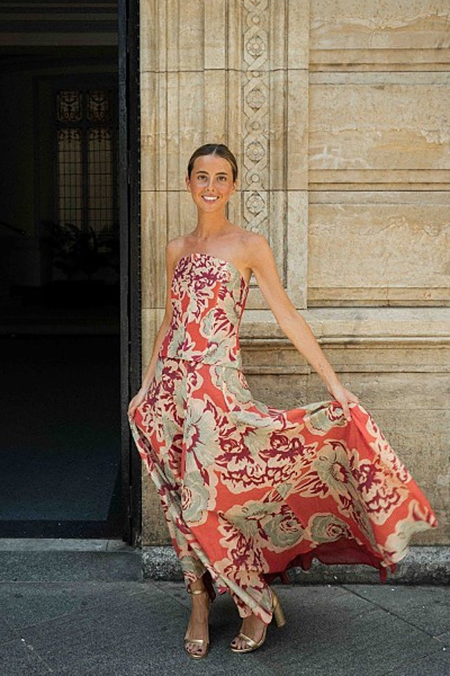 Falda con estampado de flores de Bimani (189 euros)