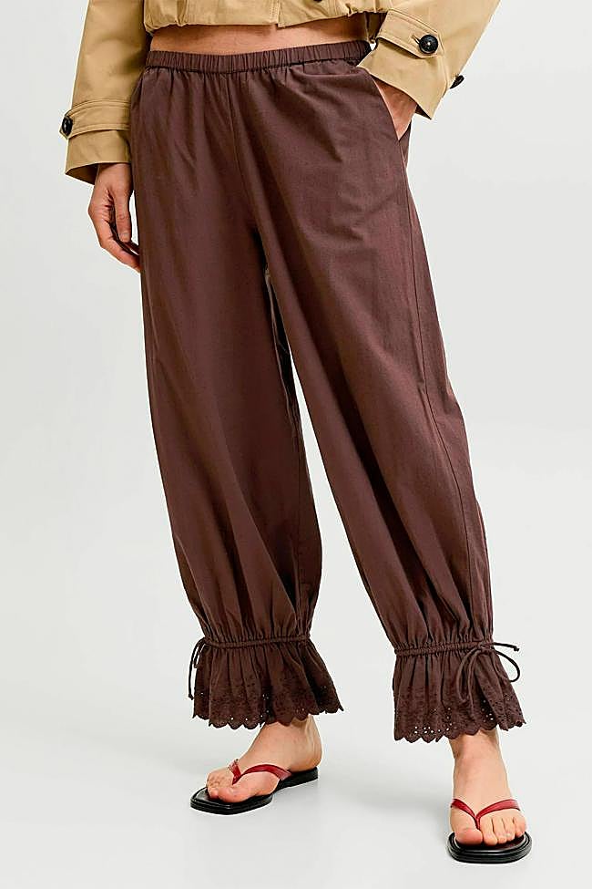 Pantalones pololo en marrón de JJXX