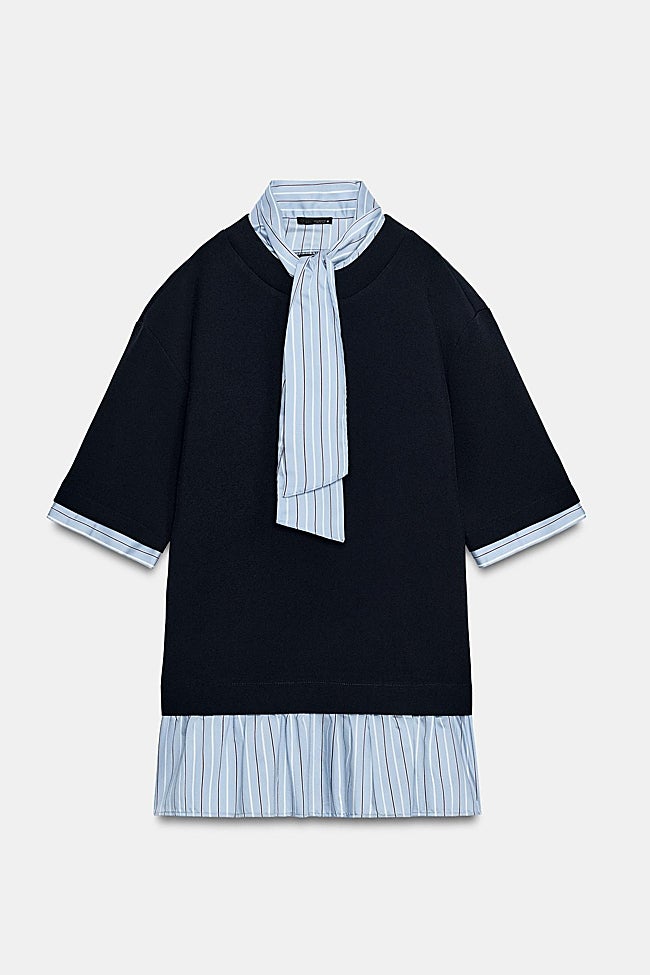 Vestido corto de Zara (39,99 euros)