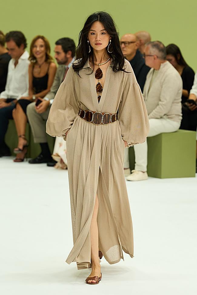 Look de Luisa Spagnoli durante la Semana de la Moda de Milán.