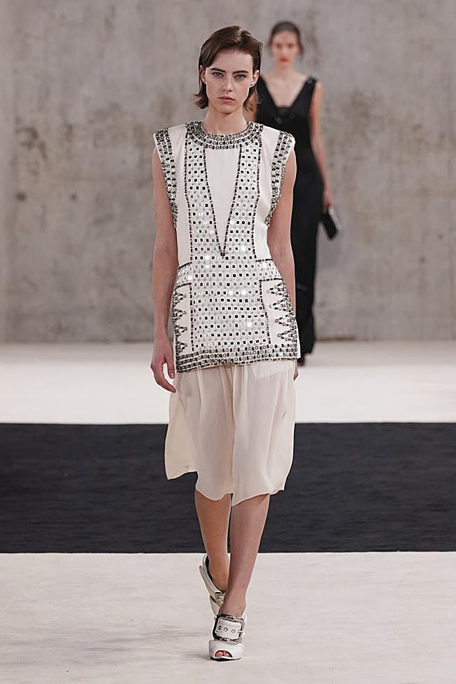 Look de Lanvin durante la Semana de la Moda de París.