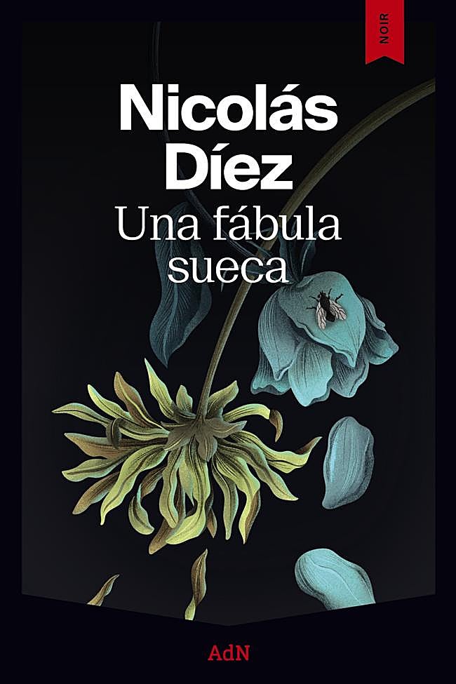 Portada de la novela de Nicolás Díez, Una fabula sueca.