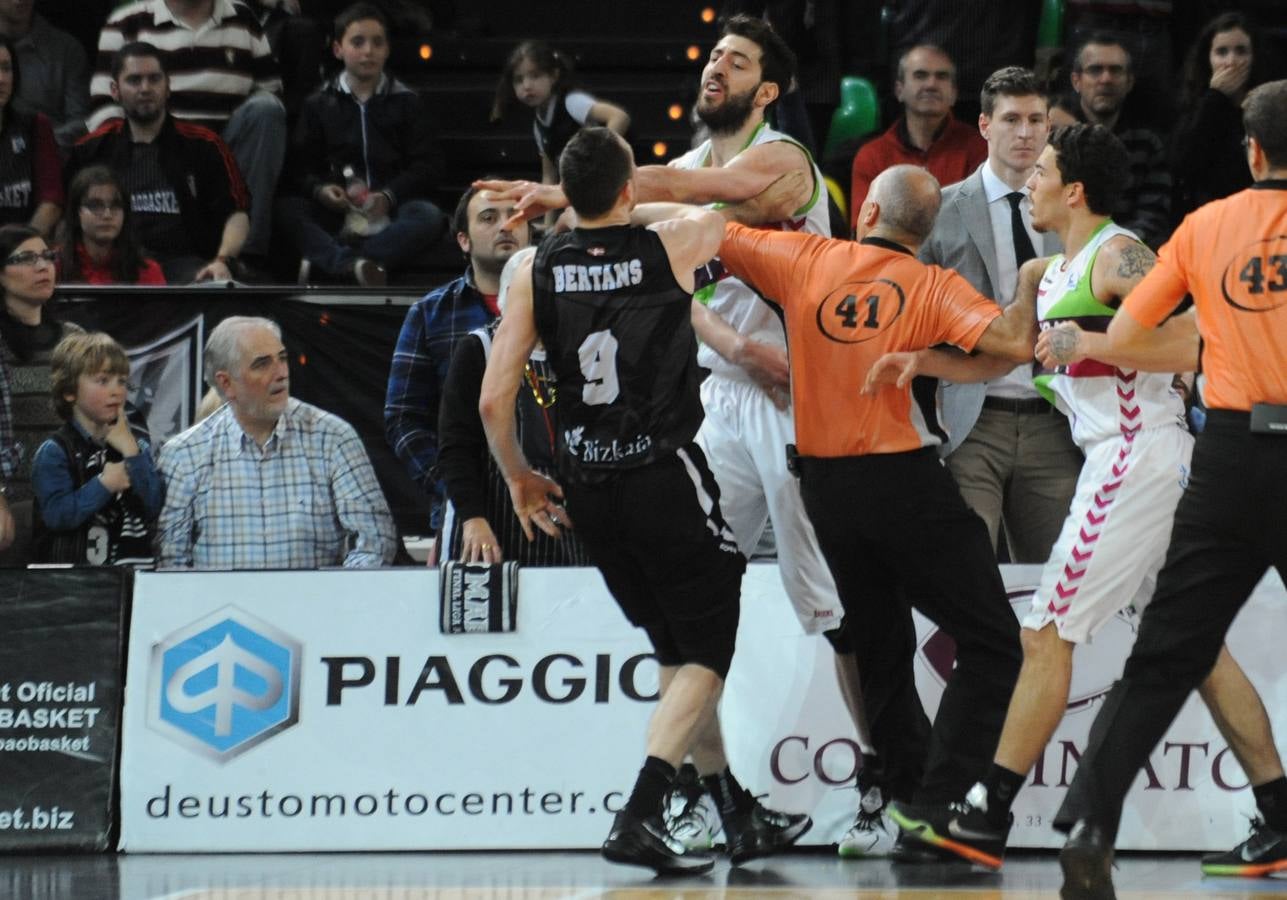 Increíble tangana en el Bilbao basket-Laboral Kutxa